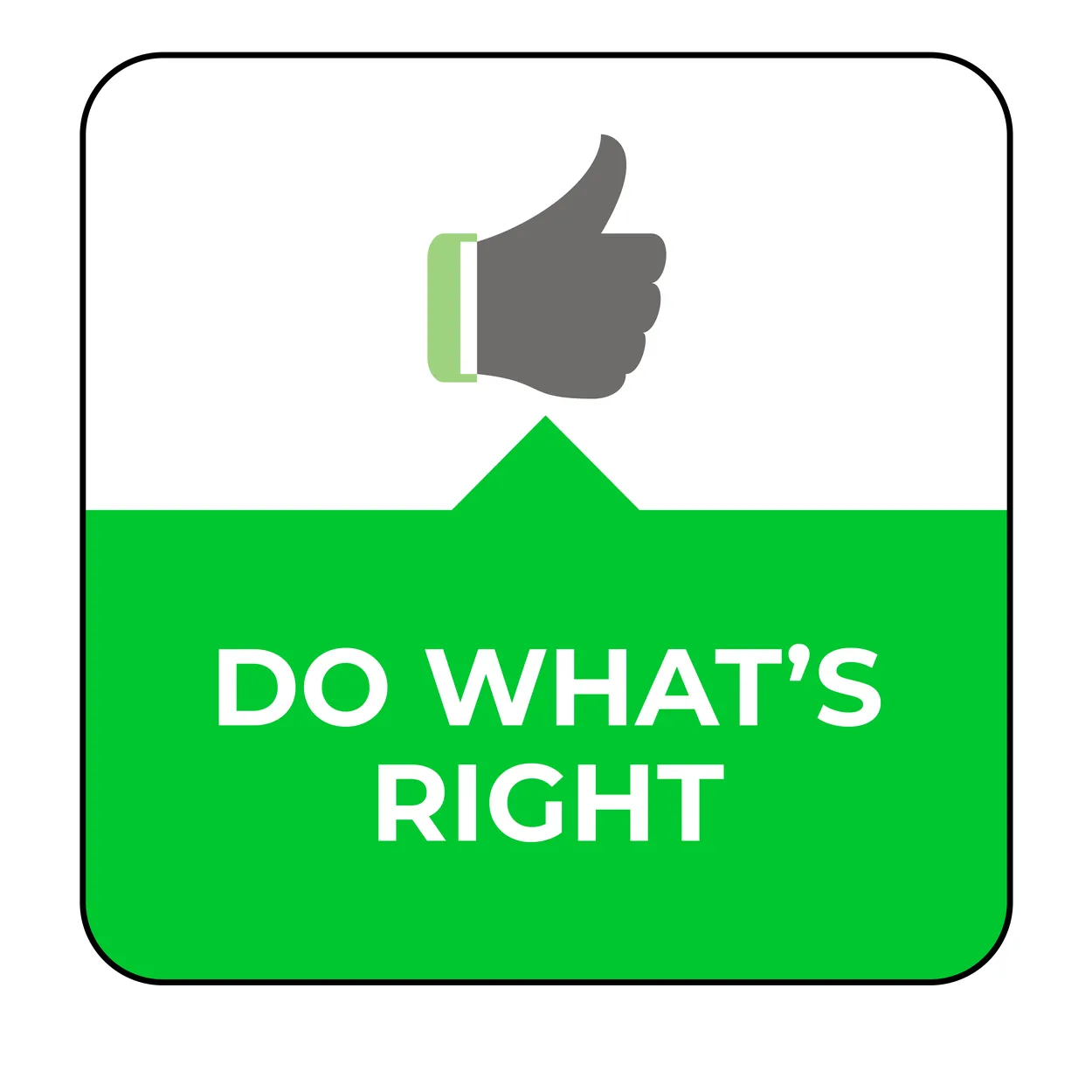 do what's right copy